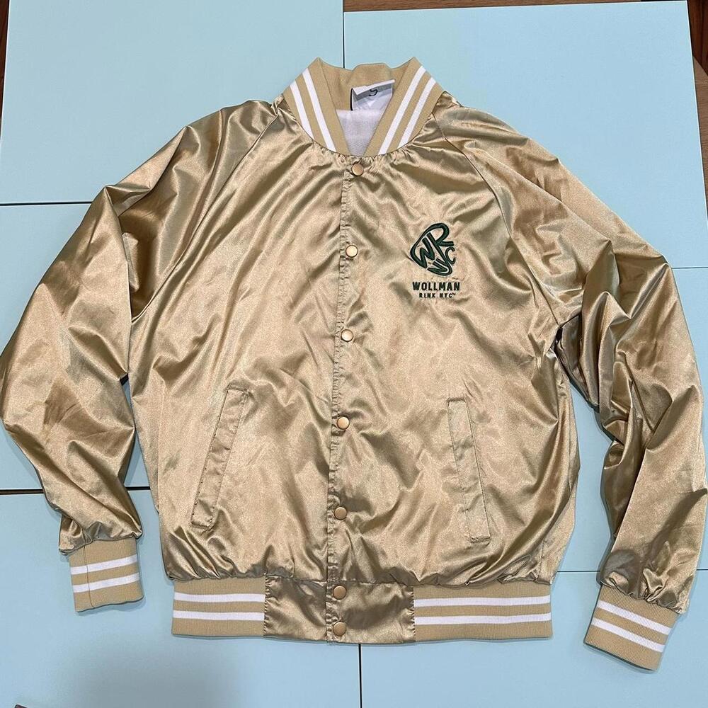 Amazing Gold Satin Jacket With